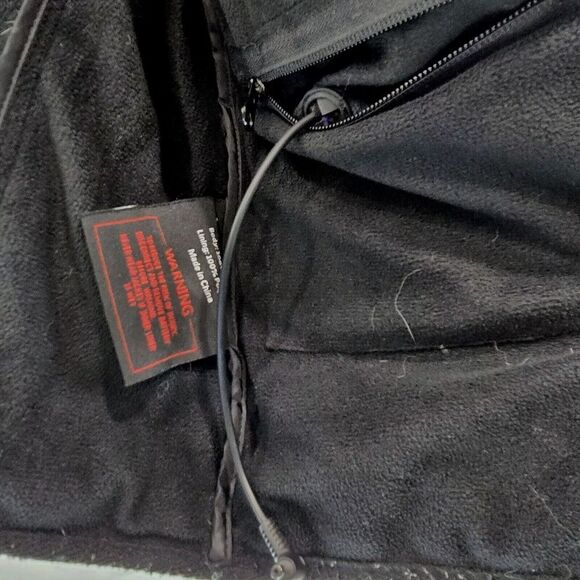 Venustas Vest Mens Medium Black Heated Puffer Insulated Warming Outdoor - Picture 10 of 12